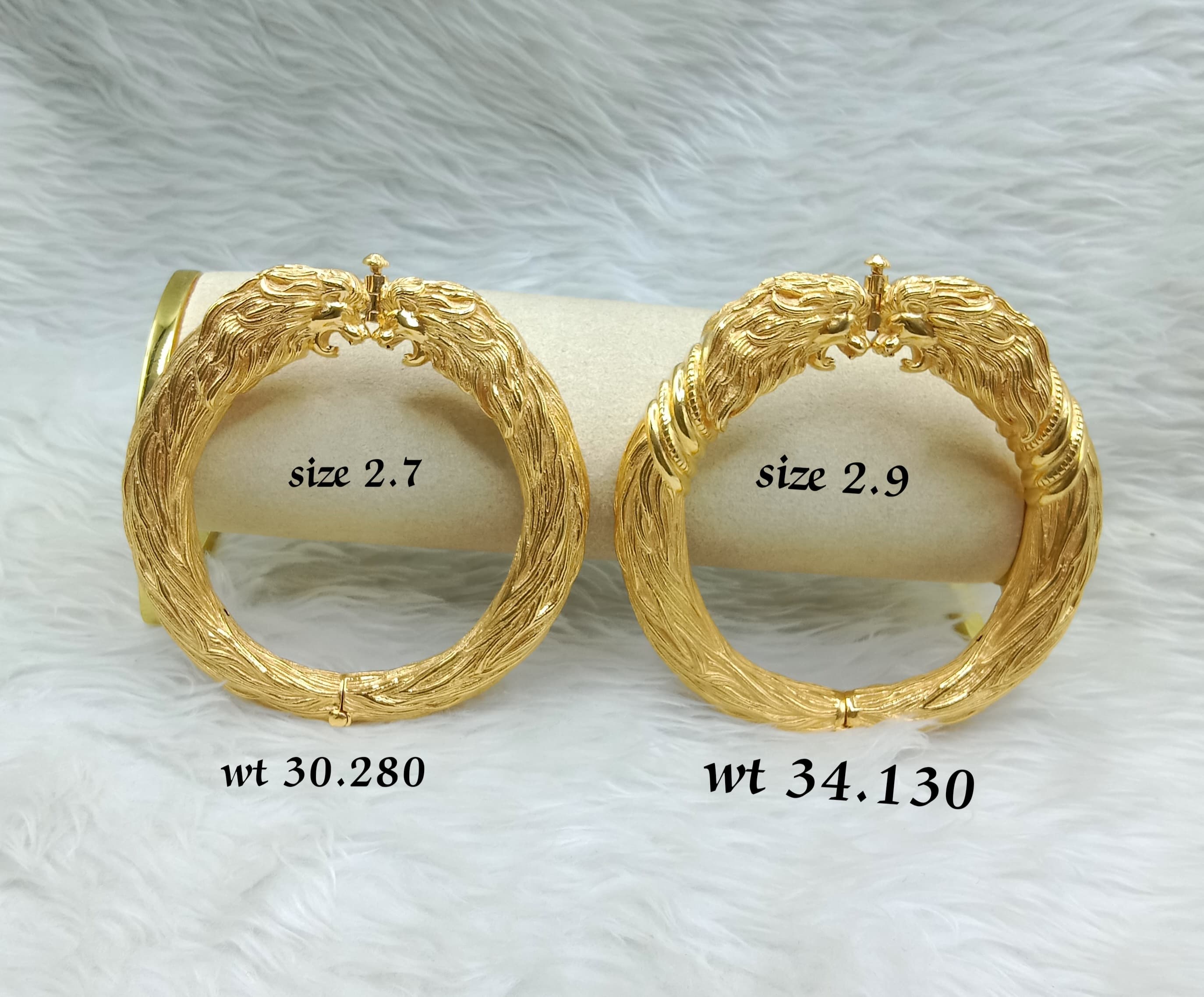 Lion Head Gold Kada