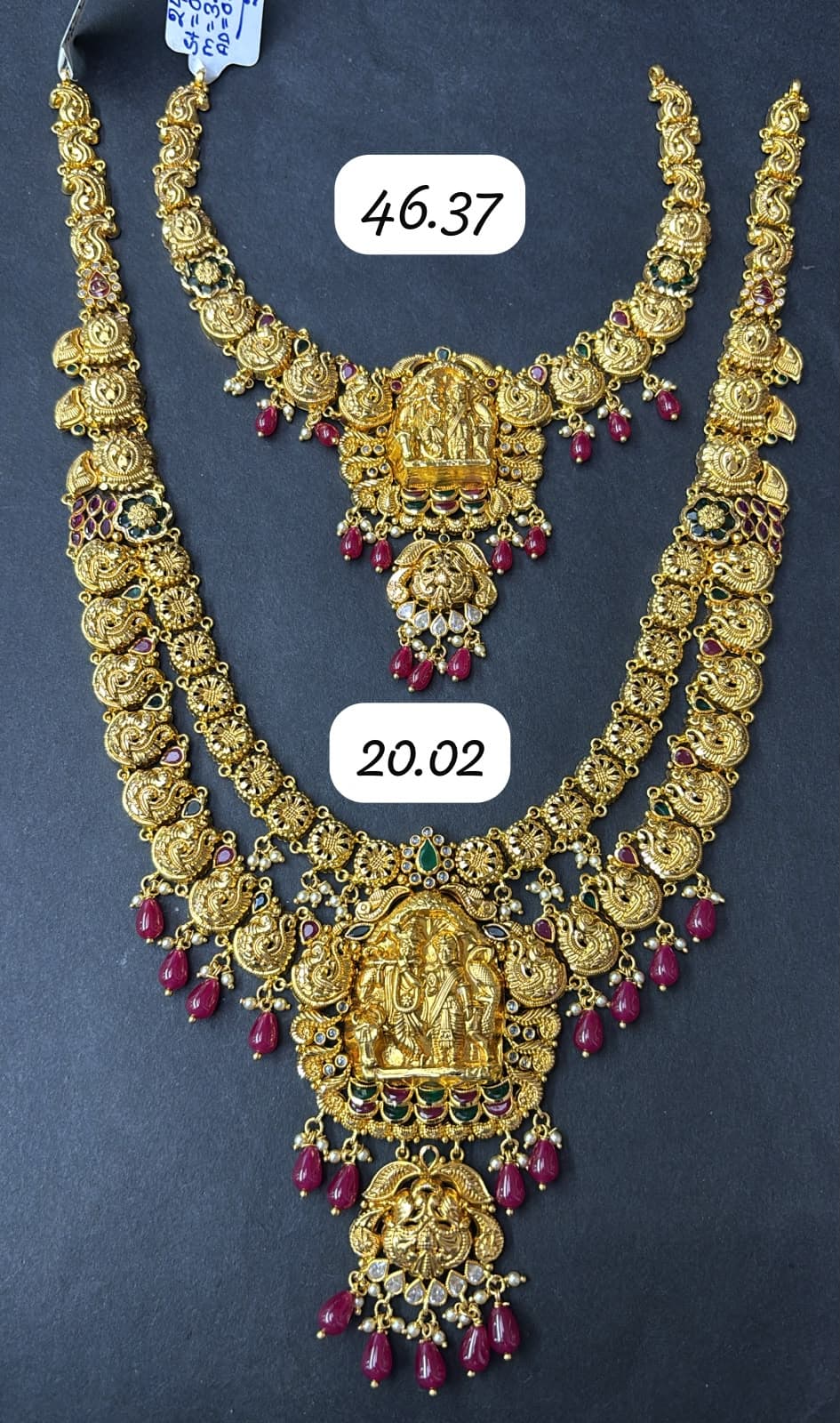 Temple Lakshmi Ruby Necklace