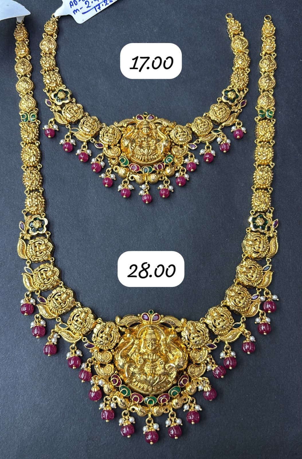 Temple Lakshmi Gold Necklace