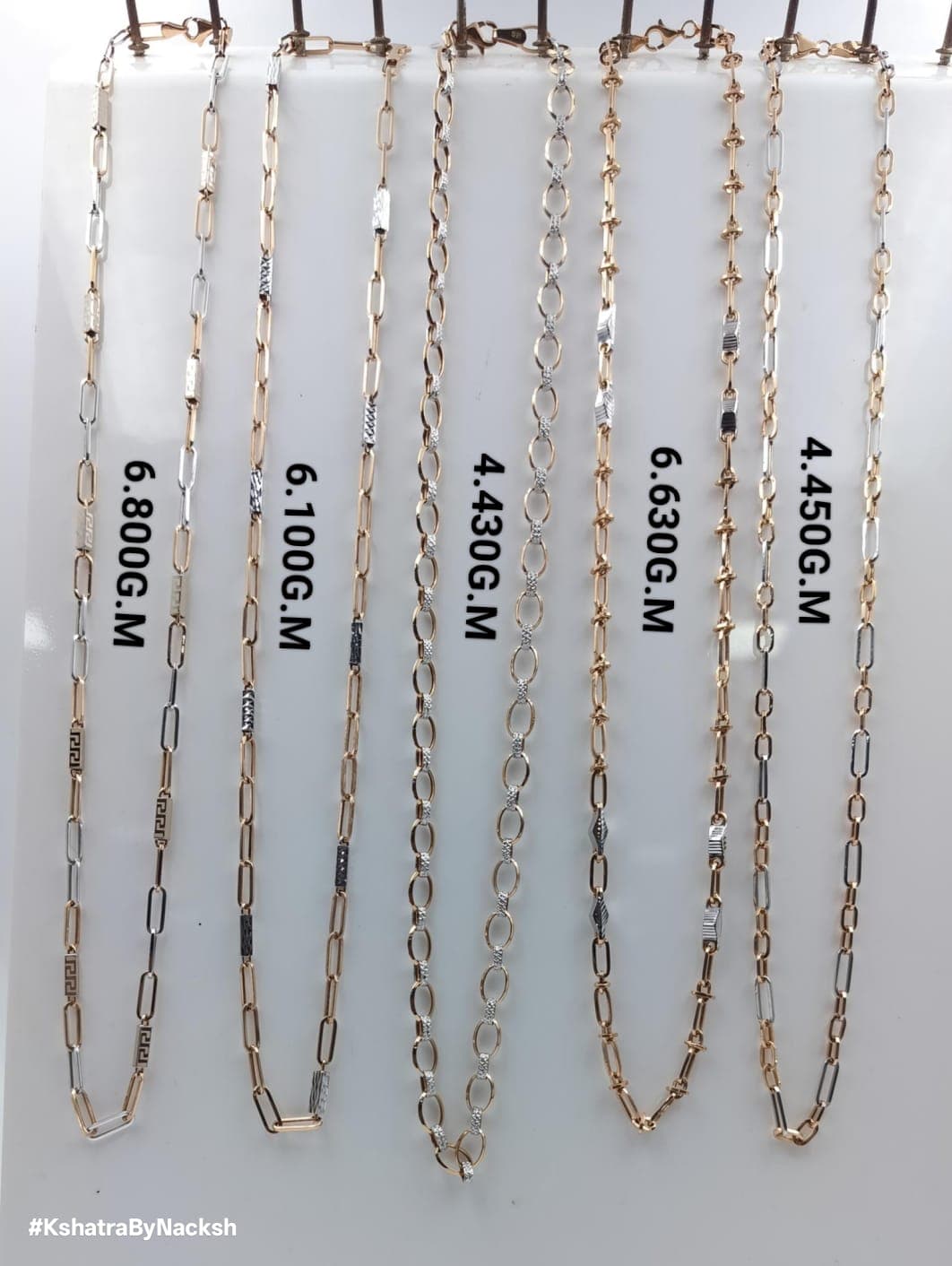 Dual Tone Italian Gold Chain