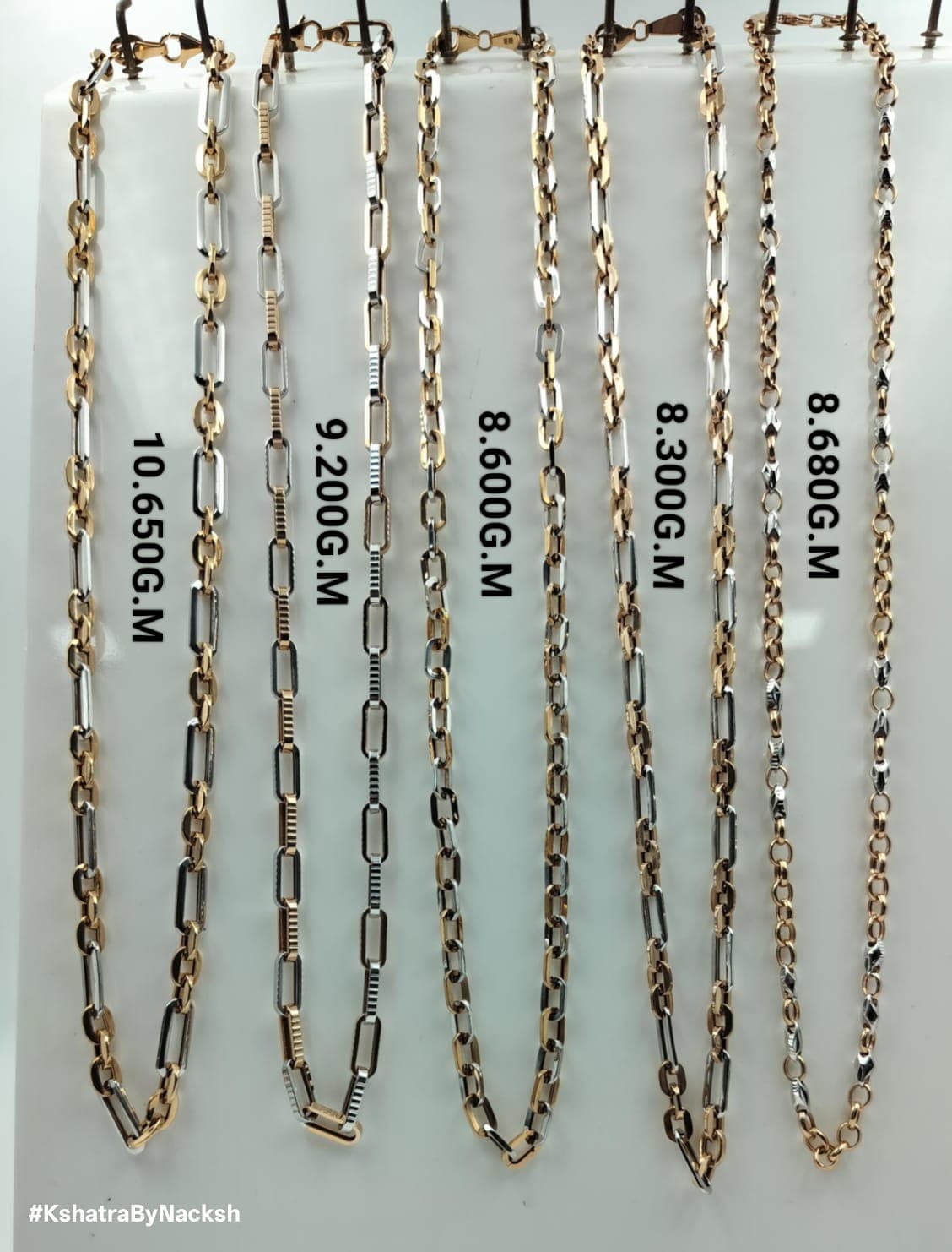 Italian Dual Tone Link Chain
