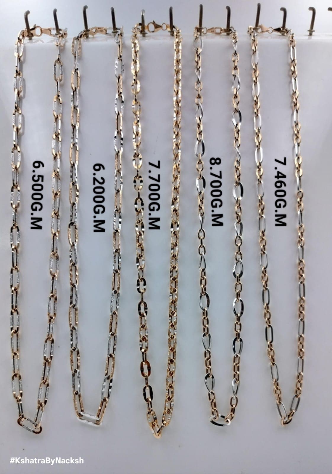 Dual-Tone Italian Link Gold Chain