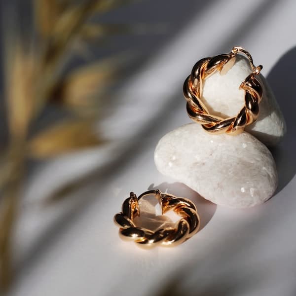 Classic Twisted Hoop Earrings - image 2
