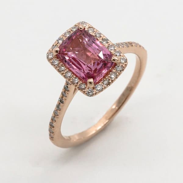 Emerald Cut CZ Engagement Ring - image 3